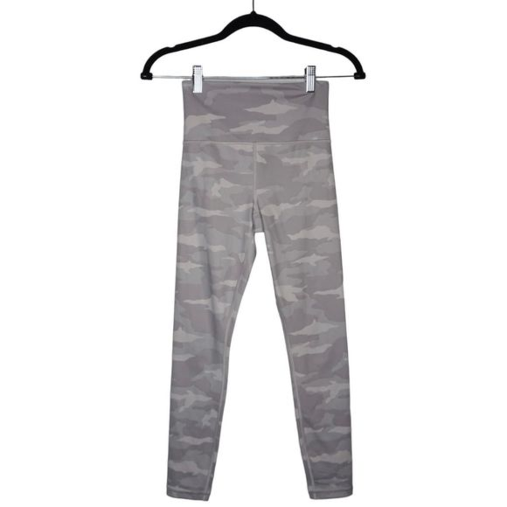 Athleta Women's Elation High Rise 7/8 Length Gray Camo Tight Sz XXS